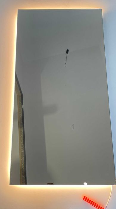 Lustro natynkowe z matą antypara podświetlane LED 120x60 prostokąt