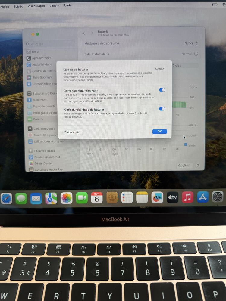 Macbook Air 2019 de 13” de 128gb com fatura ( Como Novo )
