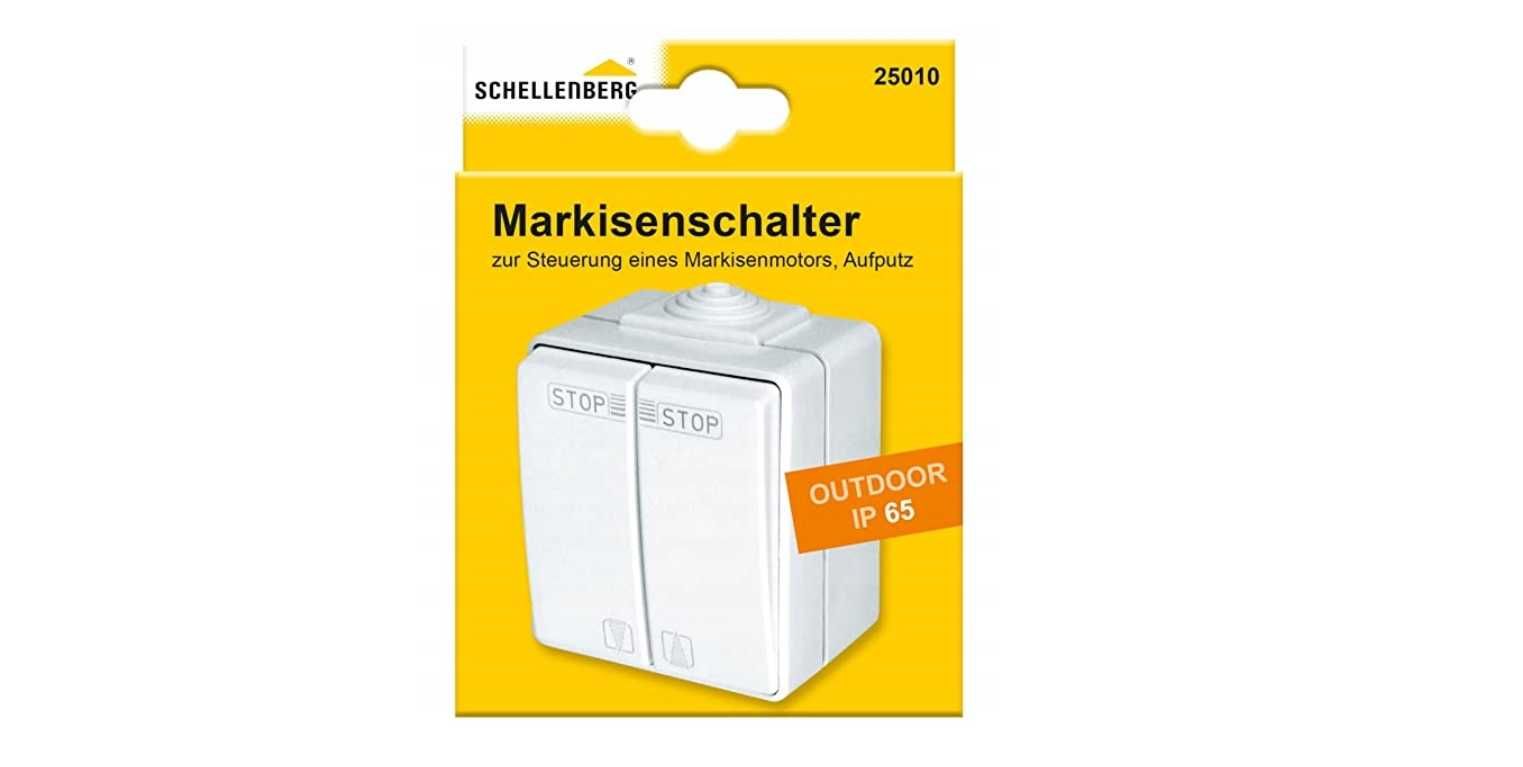 Wyłącznik podwójny Schellenberg biały 25010