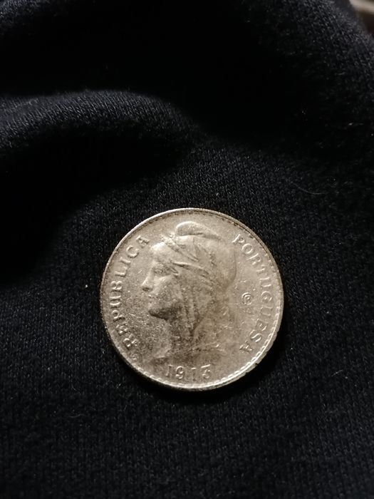 Moeda de Prata da República de 50 centavos de 1913