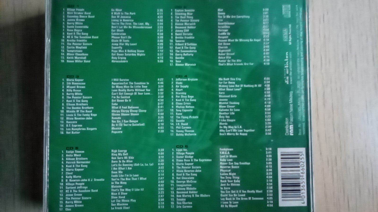 CD składanka lata 80-  6 szt . CD - 60 zł