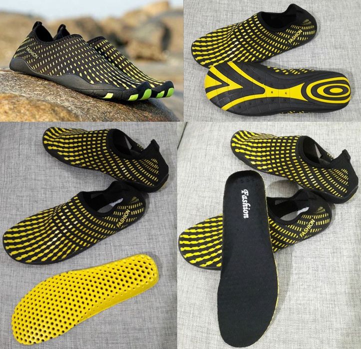 Аквашузы, кораллки, обувь для пляжа, бассейна и водных видов спорта.