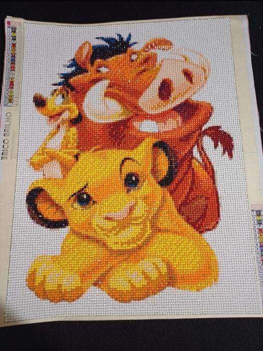 Telas Feitas em Diamond Painting