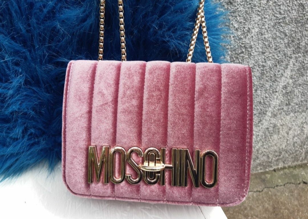 Mala de veludo Moschino