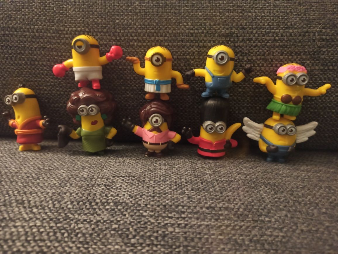 Minionki figurki z Mc Donalds 9 sztuk