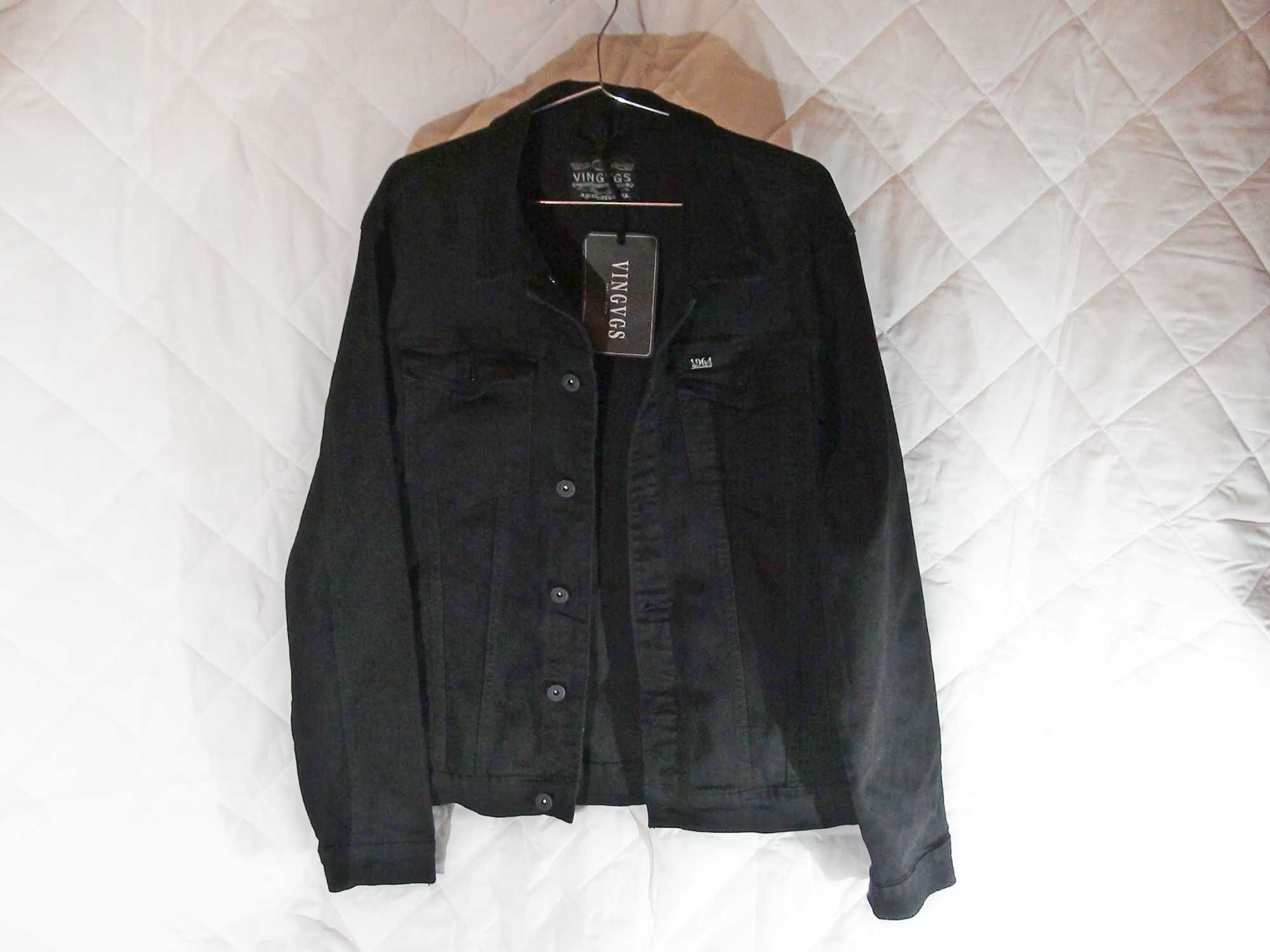 Куртка джинсовая чёрная. Супер-качество. Размер XL
