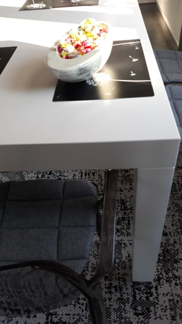 Stół prostokątny biały lakierowany