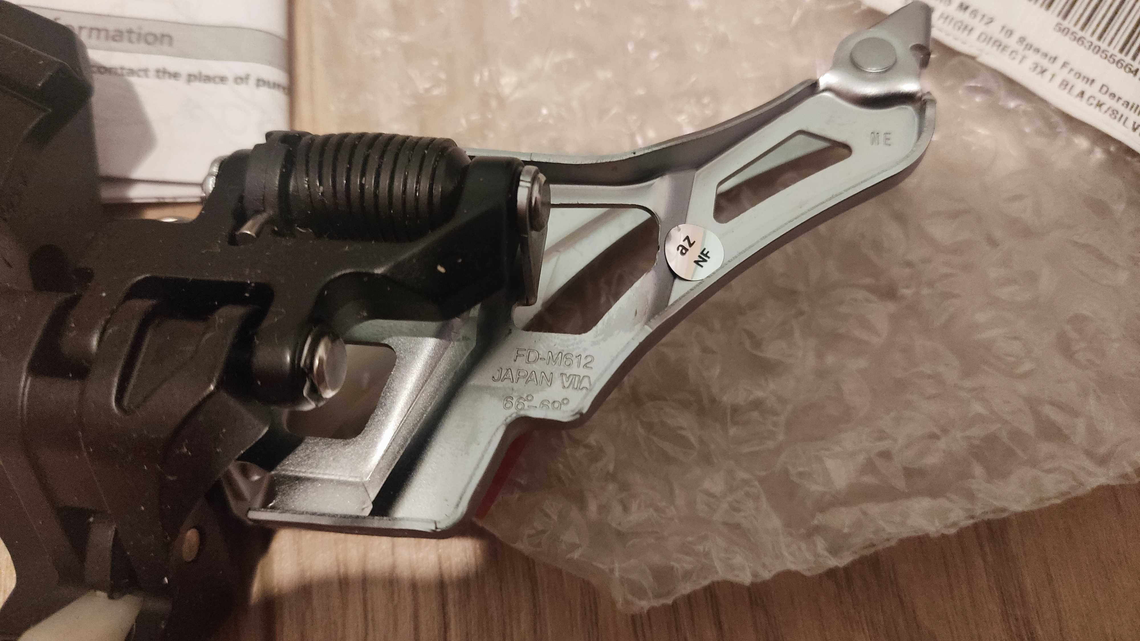 Przerzutka przednia Shimano Deore M612  /  3x  / Mocowanie na śrubę