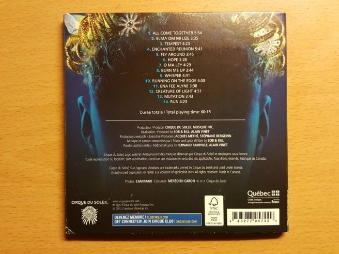 Płyta CD Cirque du Soleil AMALUNA + bilet