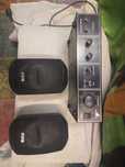Wzmacniacz Monacor PA-402 - 100V	plus głośniki Apart