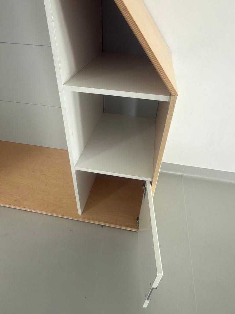 mebel domek/kryjówka dla dziecka, klon jasny, szary z moje bambino