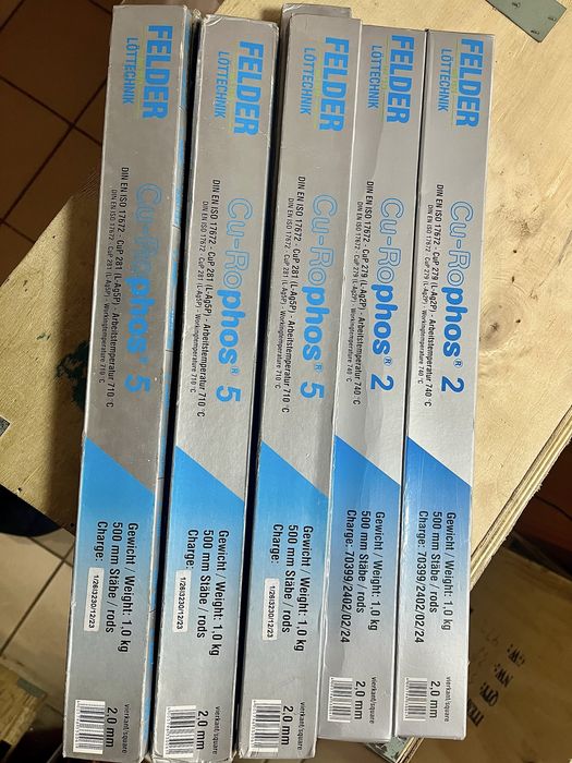 Баллон Мапп Газ Горелка Припой срібло 2% 5% 40% П-14 Аларм 2 мм