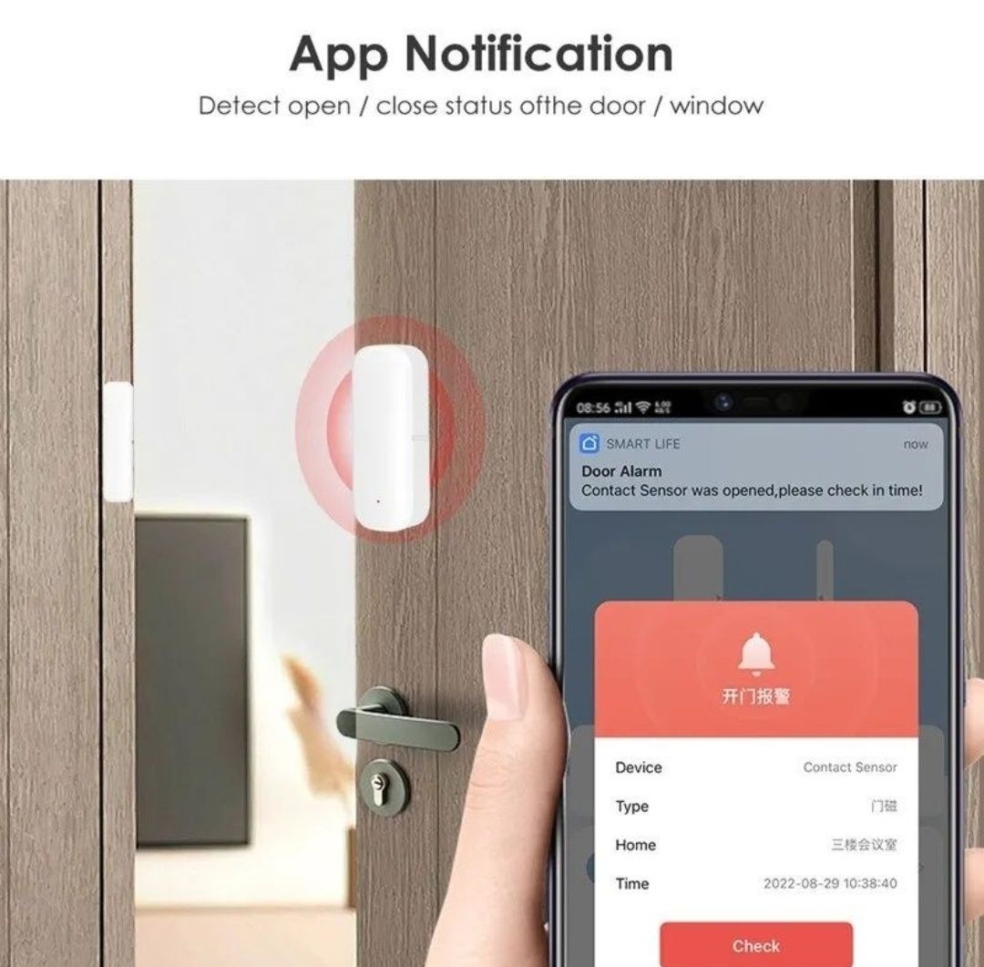 Умный дом, датчик открытия двери или окна. ZigBee, Wi-Fi