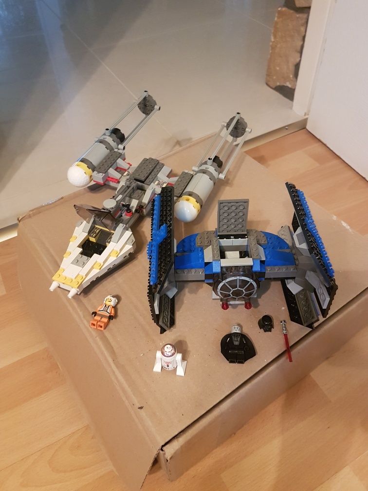 Lego 7150 Myśliwiec TIE i Y-wing –Star Wars- Gwiezdne wojny rok 1999