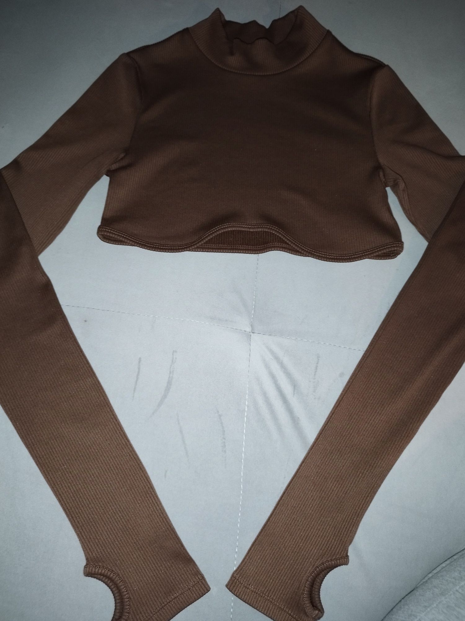 Crop top/krótka bluzka damska XS H&m