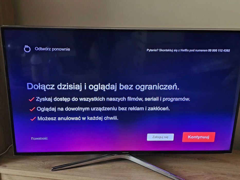 Telewizor Samsung UE48H6400 LED 48 cali Full HD Smart TV YouTube