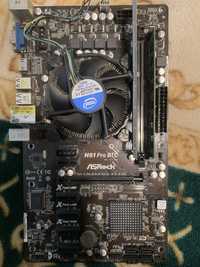 Материнська плата ASRock H61 Pro btc Intel i5
