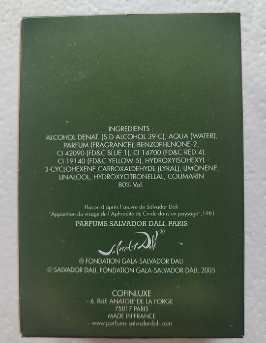 Salvador Dali Aqua Verde 30ml edt