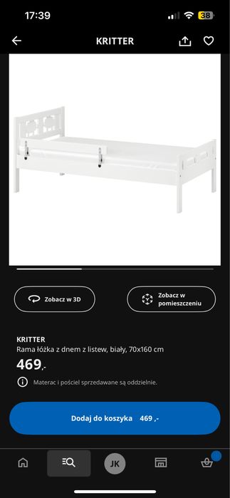 Lozko dzieciece z materacem