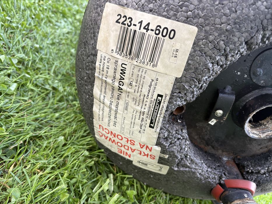 Zbiornik CWU , wężownica + płaszcz, 140l, grzałka 3kW w zestawie