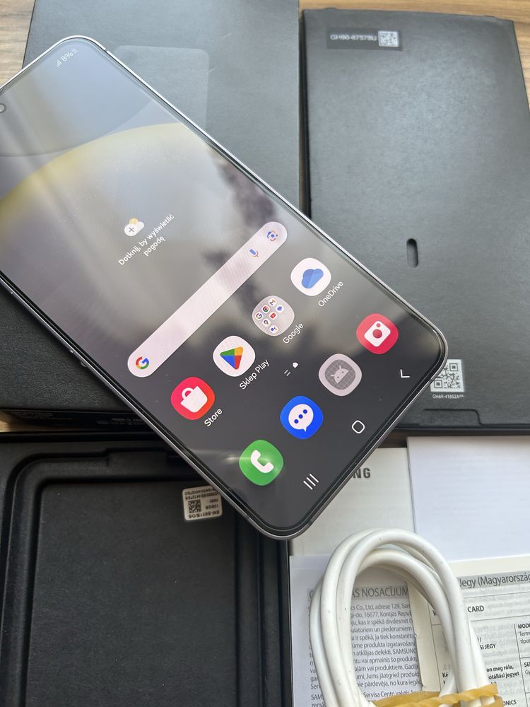 Samsung Galaxy S24 SM-S921B/DS Onyx Black/Konplet/Wolna Sprzedaż!