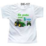 Koszulka Urodziny 3 lata traktor John Deere rozm. 104 cm