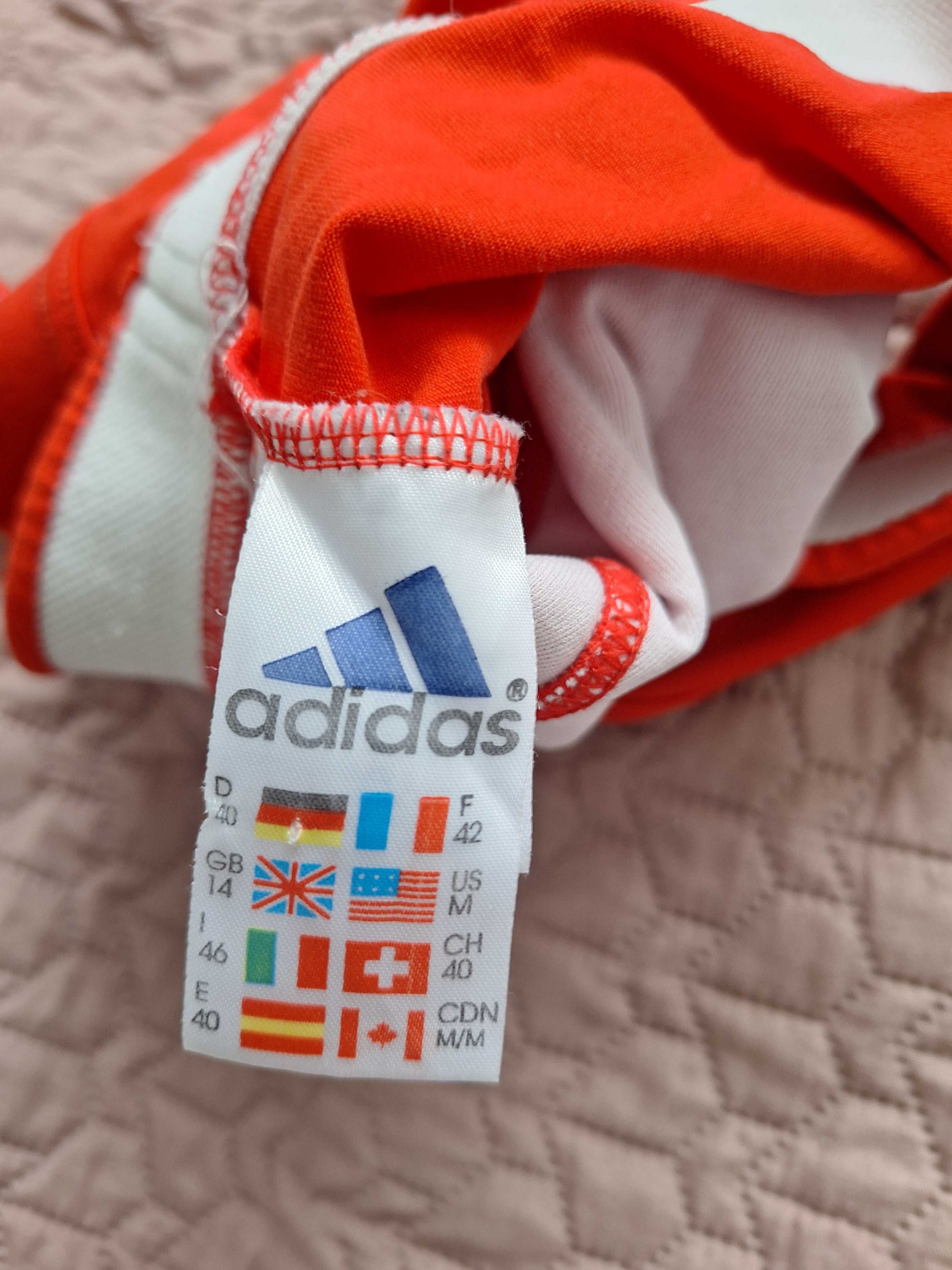 Stanik sportowy Adidas czerwony
