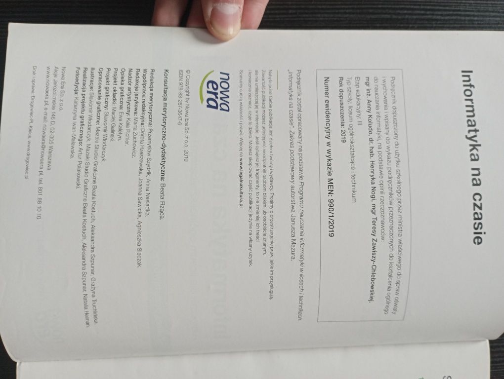 Książka do informatyki dla klas 1