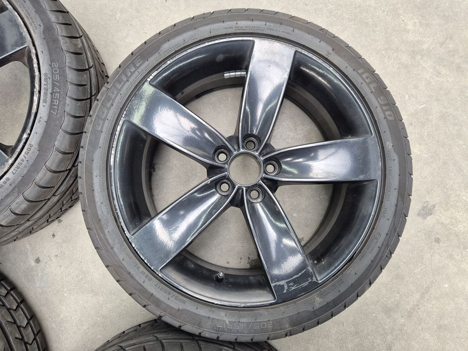 Felgi aluminiowe 17" 5x100 7J ET40 57.1mm opony koła 205/45 7mm 2024r