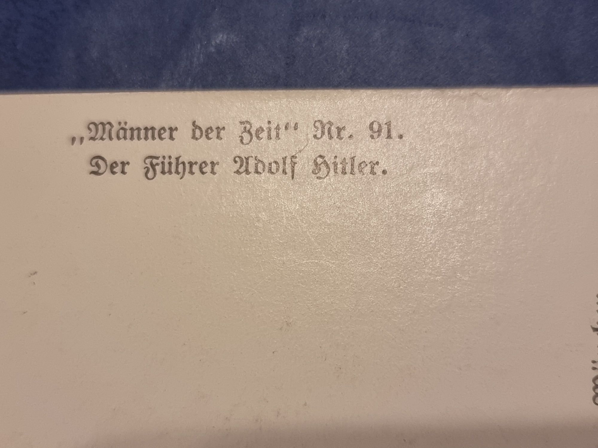 Pocztówka z 1941 z Hitlerem 3 Rzesza- oryginał