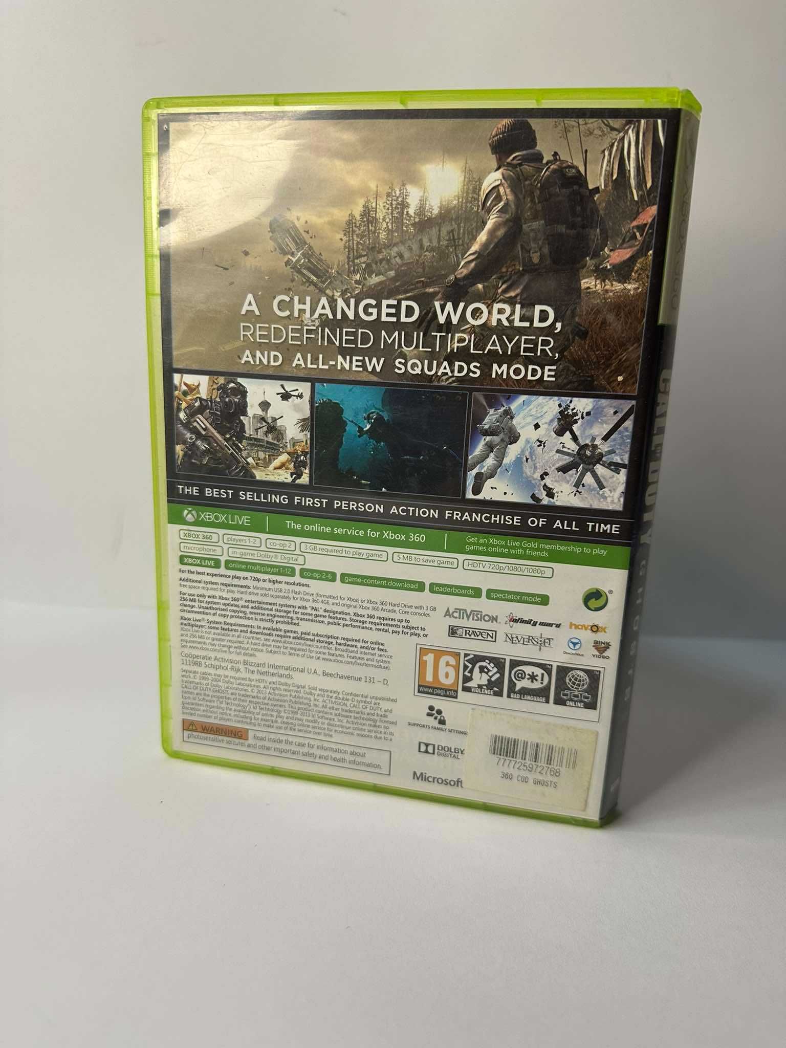 Call of Duty: Ghosts XBOX 360 Microsoft (1009/25) tyl