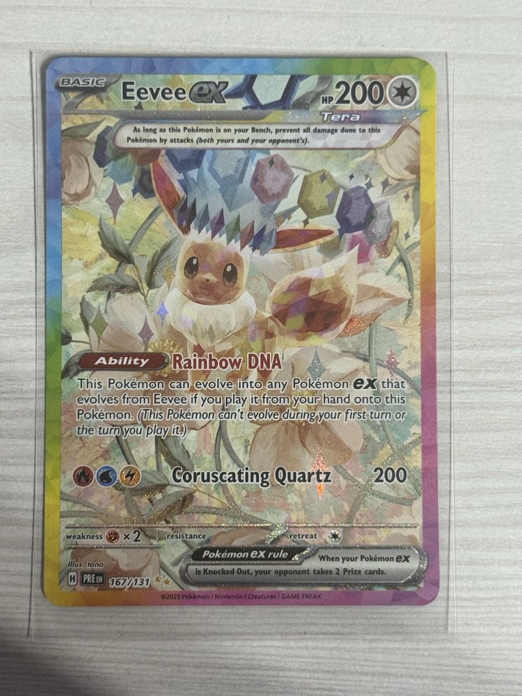 Pokemon Prismatic Evolutions Eevee Ex 167/131 SIR