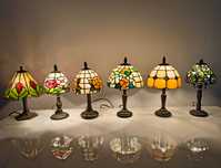 Tiffany lampy witrażowe stołowe / nocne / biurowe Art deco
