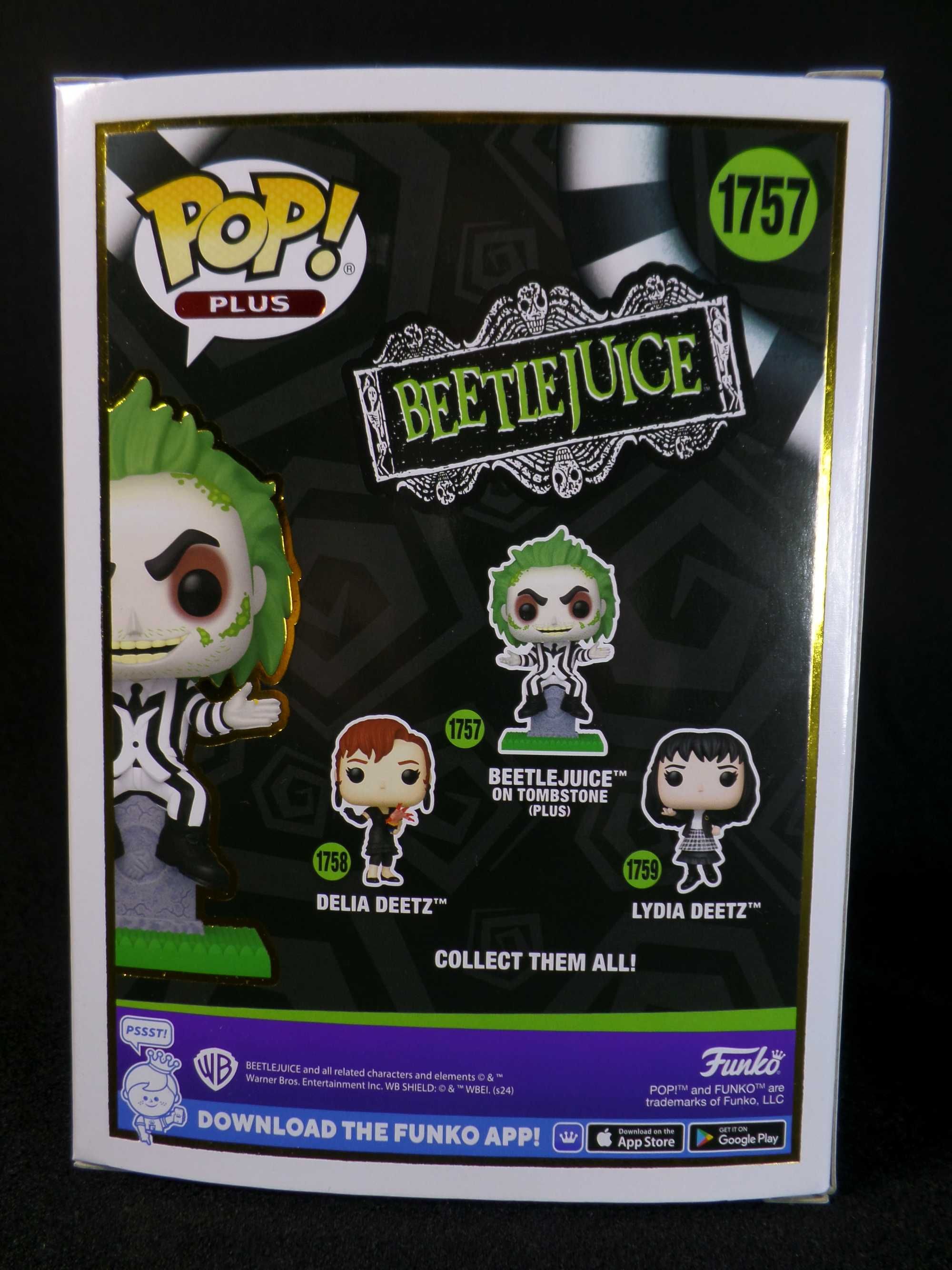 Фігурка Бітлджюс Funko Pop! Plus Beetlejuice on Tombstone #1757
