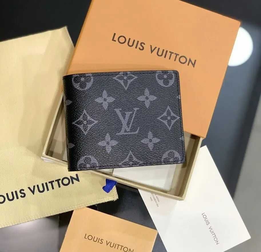 Louis Vuitton portmonetka portfel męski skóra 04-33
