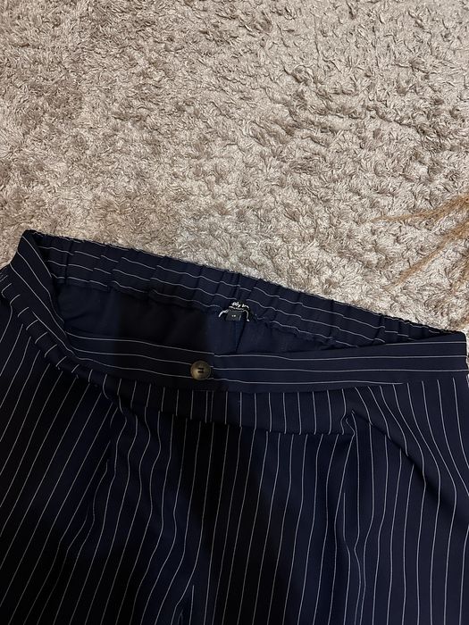 Брюки с широкими штанинами широкие штаны на резинке палаццо с защипами