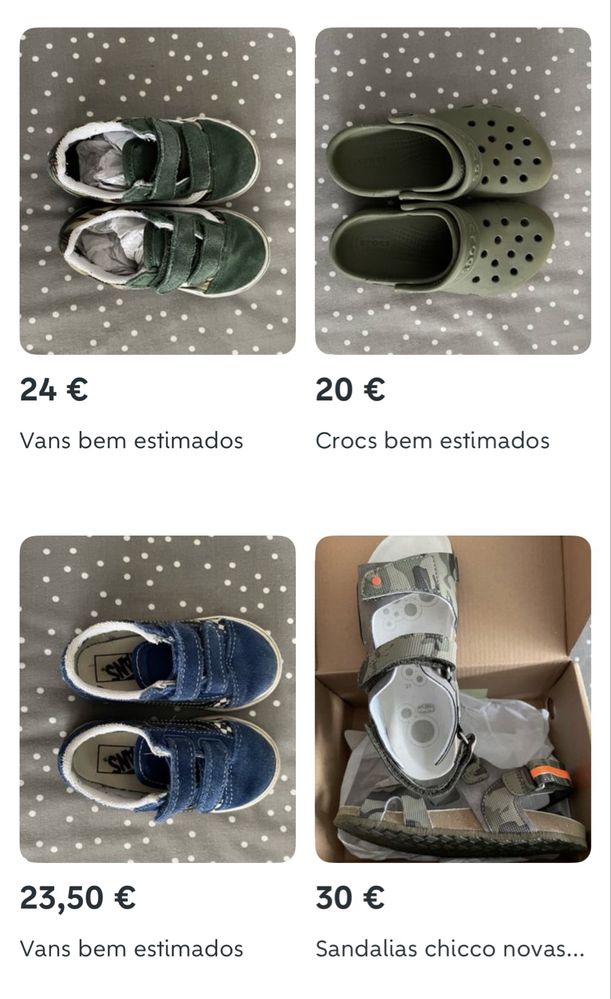 Vendo calcado menino