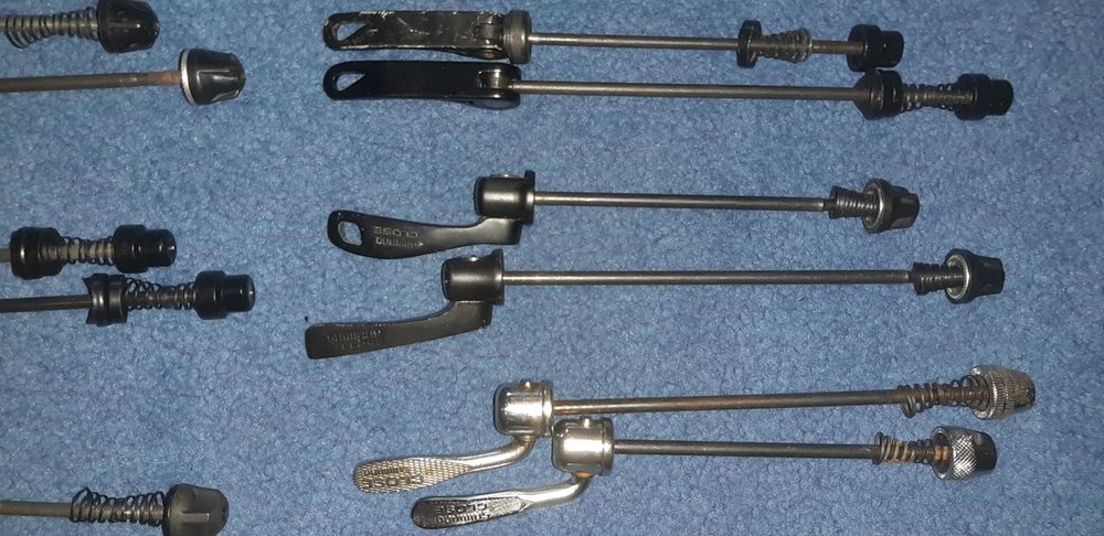 Apertos rápidos para rodas de bicicletas