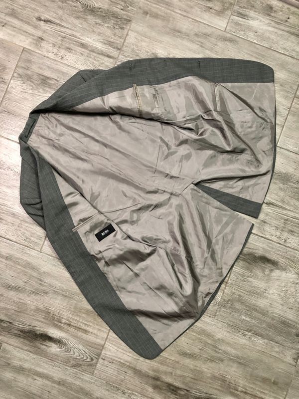 Hugo Boss Wełniana Marynarka Męska w Paski r. 48