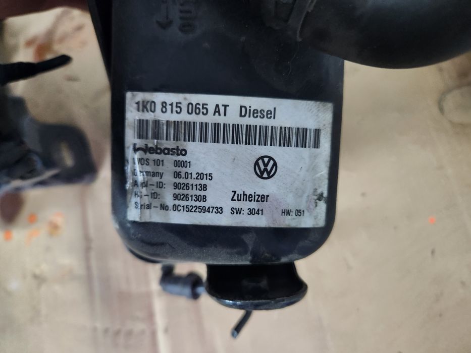 Продам автономний обігрівач Webasto VW Touran