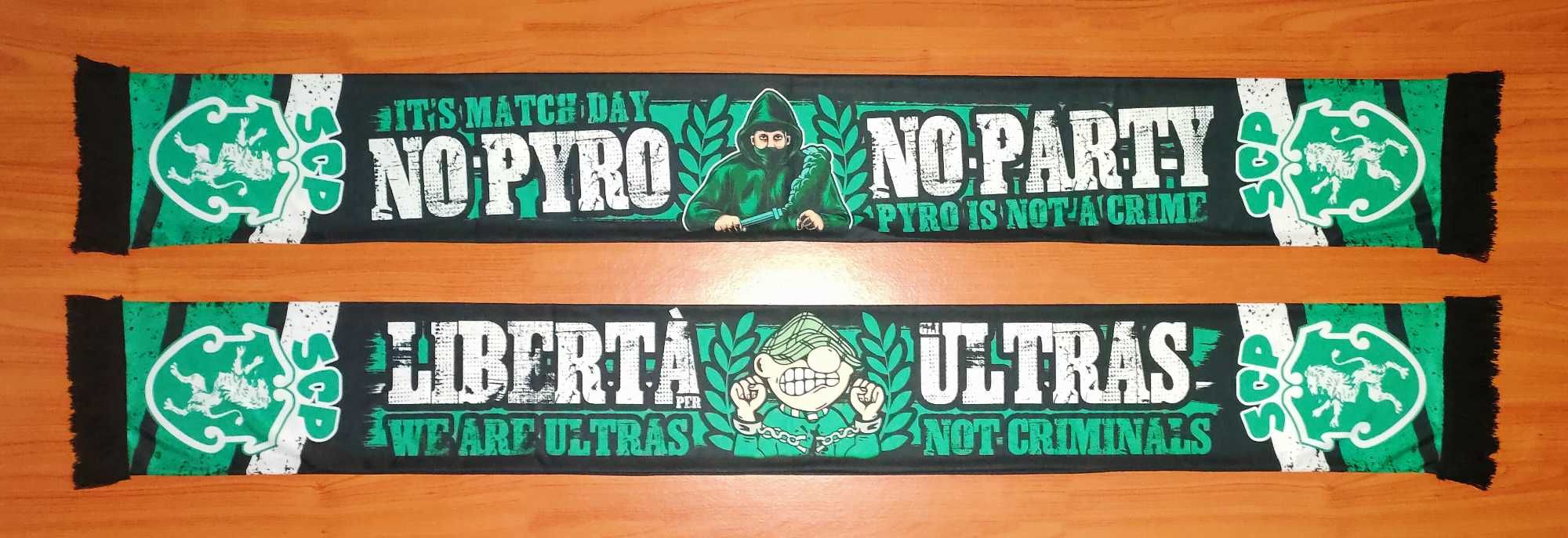 Cachecol Sporting No Pyro no Party (Vendo/Troco)
