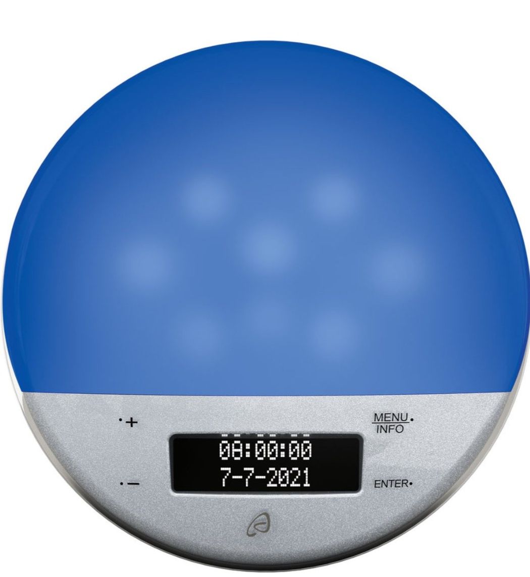 Radiobudzik AURIOL DAB+ z radiem , lampka 8 kolorów radio budzik