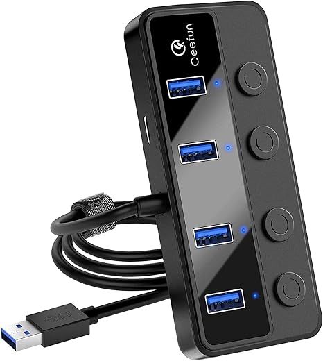 qeefun 4-portowy koncentrator usb 3.0