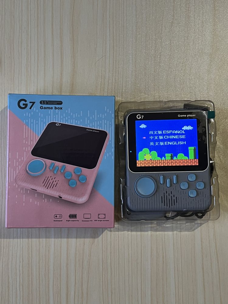 Портативная игровая консоль Game Box G7 , ретро приставка серая