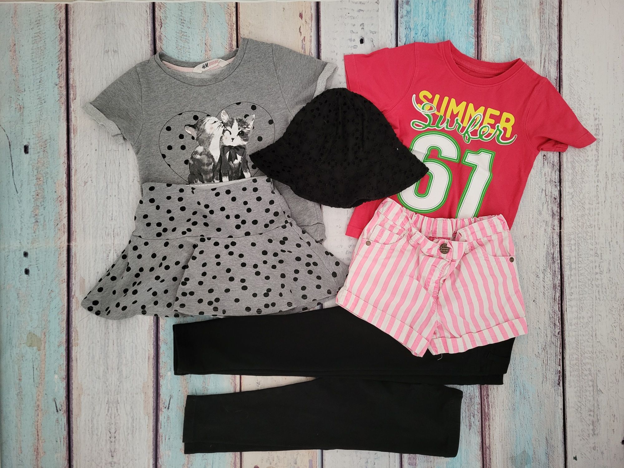 Zestaw dla dziewczynki 4-5lat 6 szt. H&M mothercare next r. 110/116