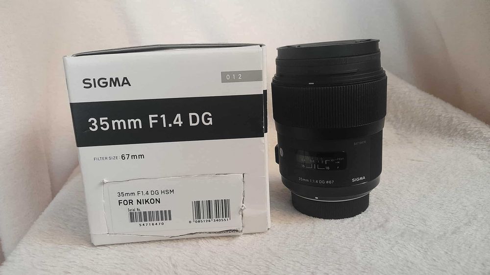 jak NOWY obiektyw SIGMA Art 35 mm F1.4 DG HSM mocowanie Nikon