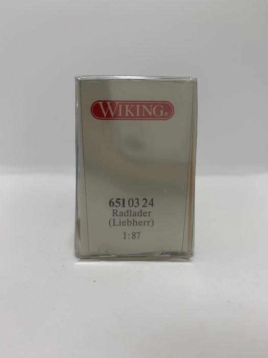 Pá carregadora Liebherr  da Wiking escala H0 1/87