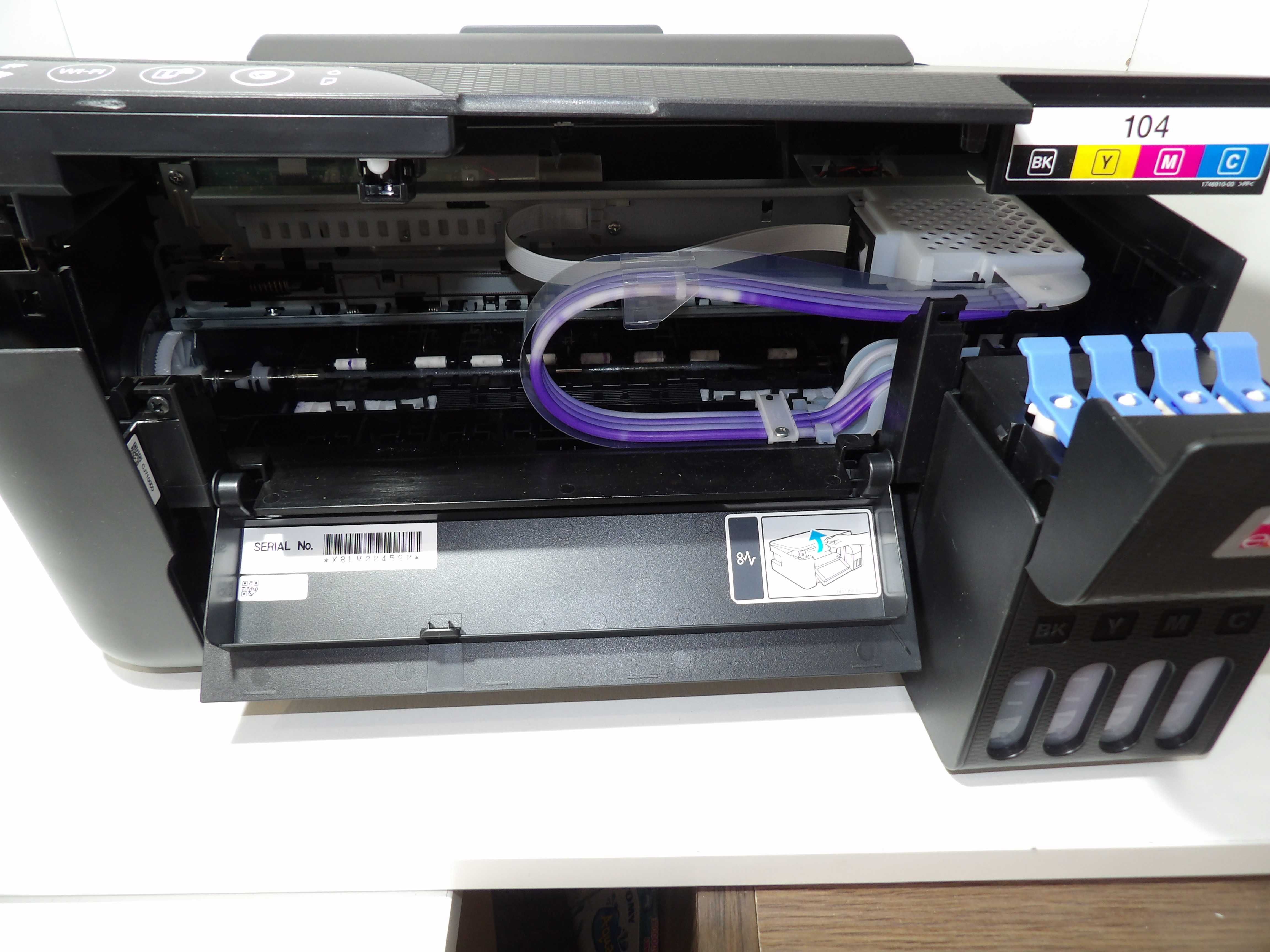 Drukarka EPSON EcoTank ET-1810 Czarny Zaschnięte tusze