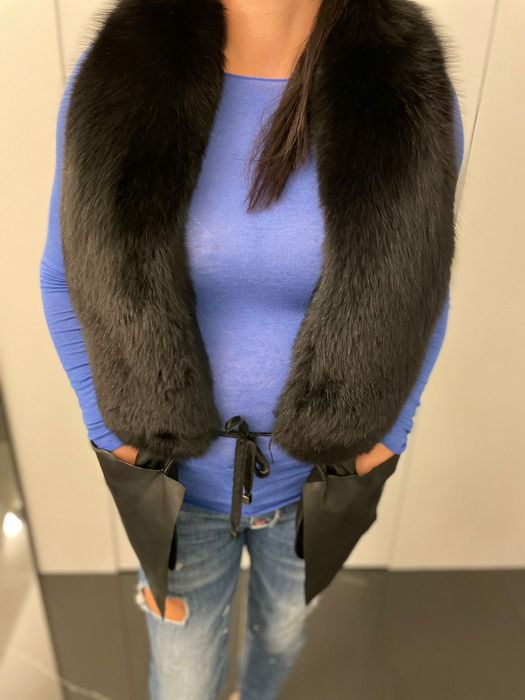 меховая жилетка miu miu оригинал S