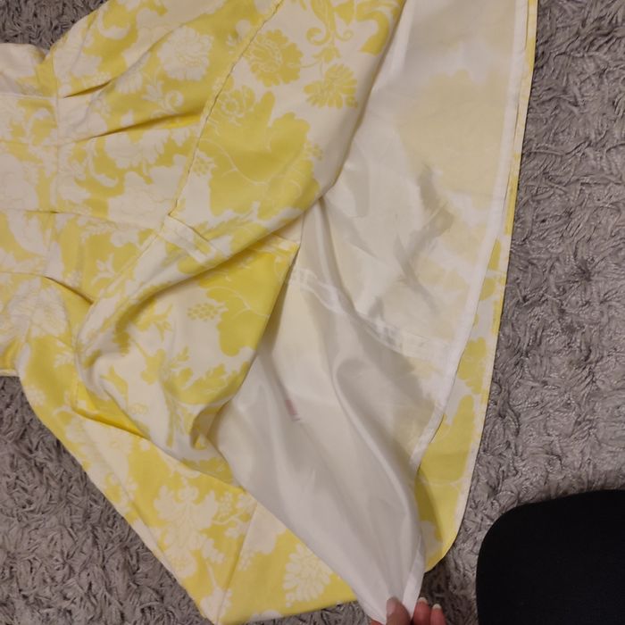 Sukienka F&F 42/16/XL żółto kremowa